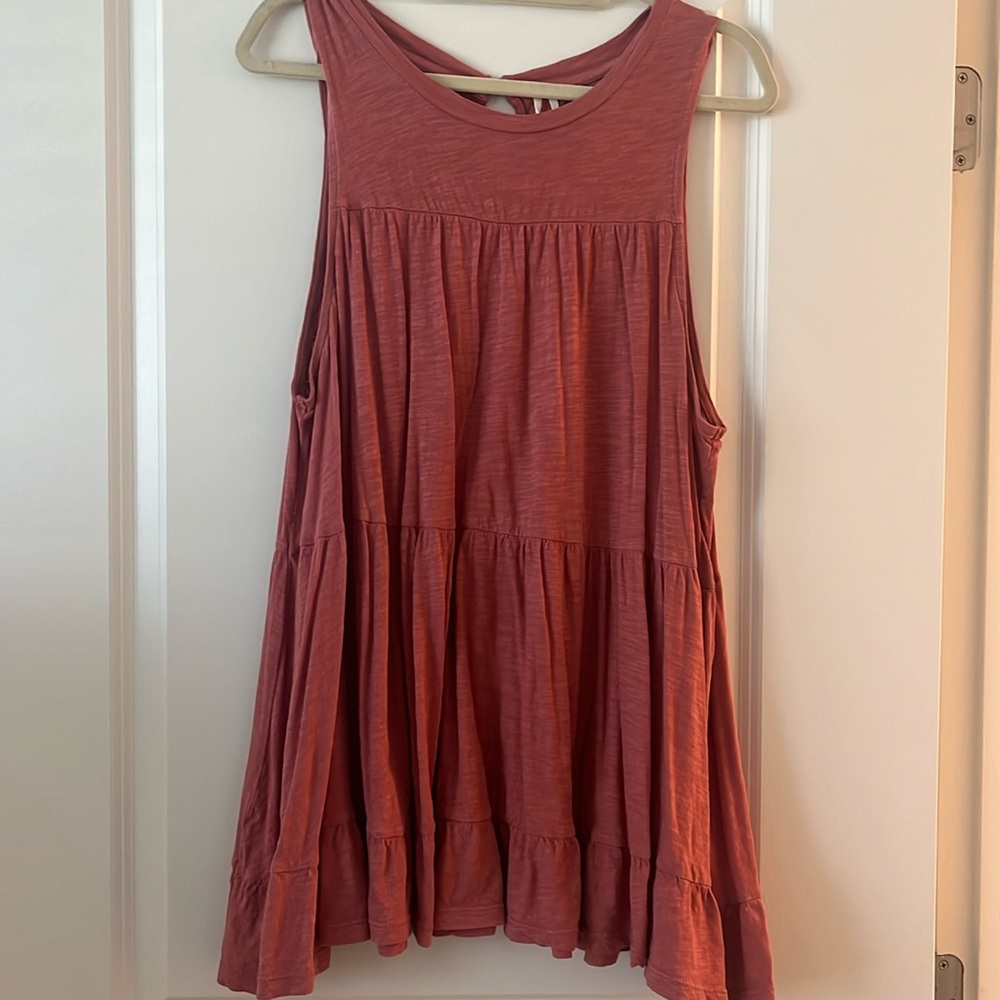 Anthropologie Pink Sleeveless Tunic